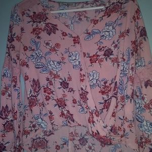 Small Thin floral long sleeve shirt